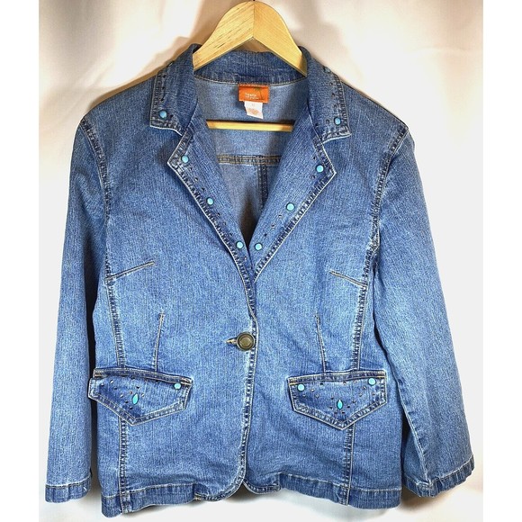 hearts of palm Jackets & Coats Hearts Of Palm Jacket Womens 2 Blue